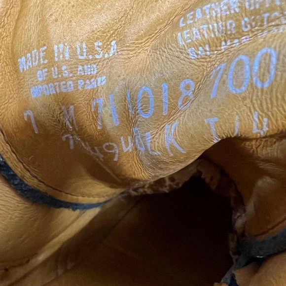 Frye Sabrina Engineer Moto Boots Black Leather Buckle USA Vintage 7M - Picture 9 of 11